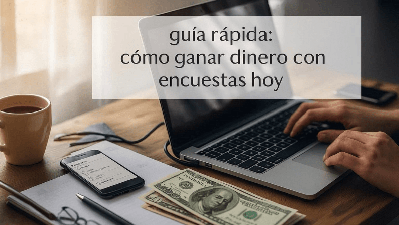 Guia de Inicio Rapido Como ganar dinero con encuestas hoy mismo