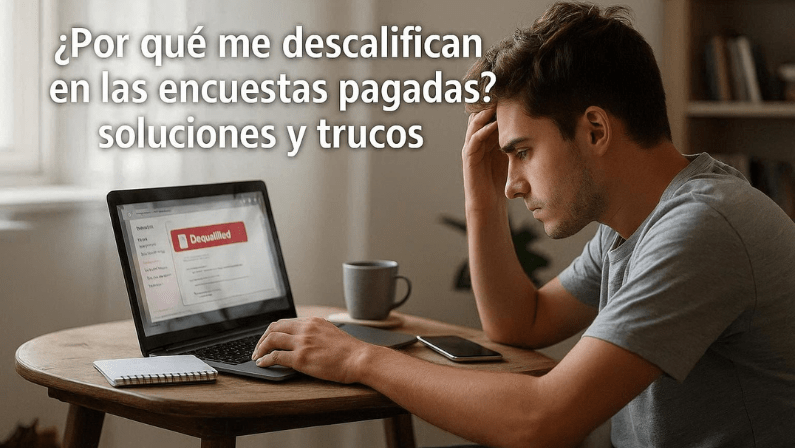 ¿Por que las encuestas remuneradas me descalifican? Soluciones y trucos